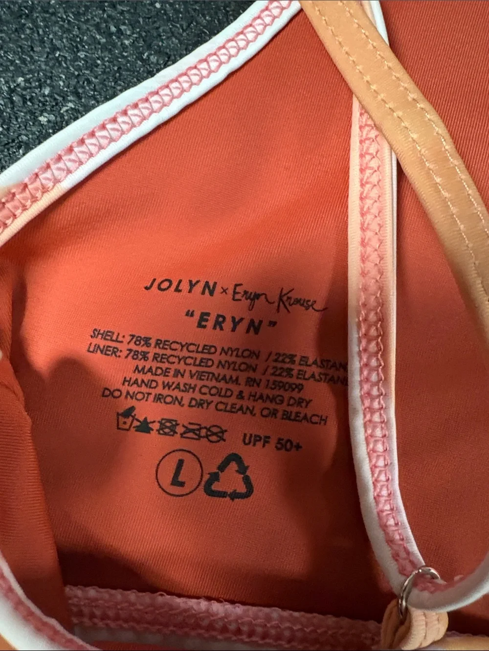 Jolyn x Eryn Krouse Pastel Bralette Top in Peach & Lavender - Picture 4 of 4
